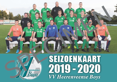 Seizoenkaart Heerenveense Boys 2019-2020
