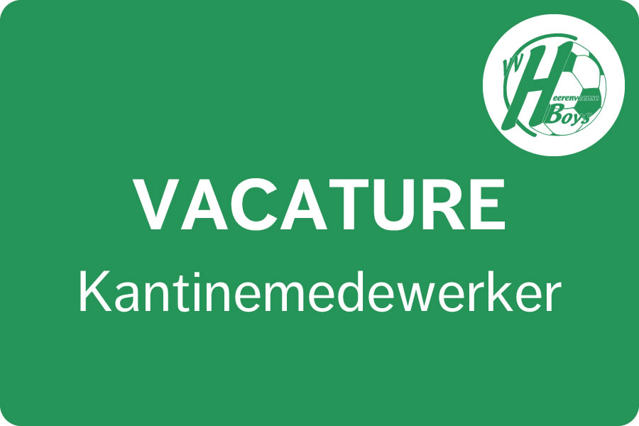 Vacature kantinemedewerker Heerenveense Boys